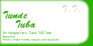 tunde tuba business card